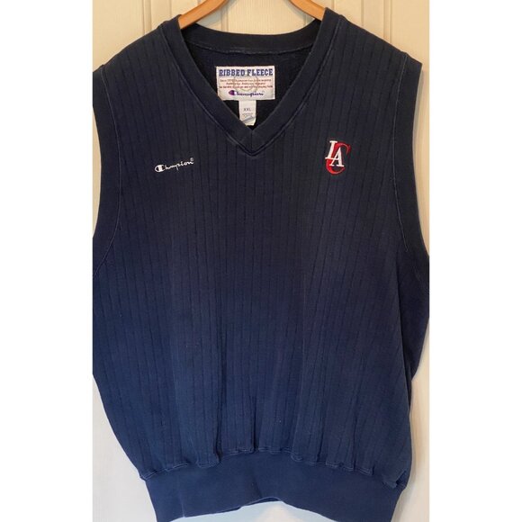 Los Angeles Clippers Champion Ribbed Fleece Men's XXL Sweater Champion Vintage - Picture 3 of 7